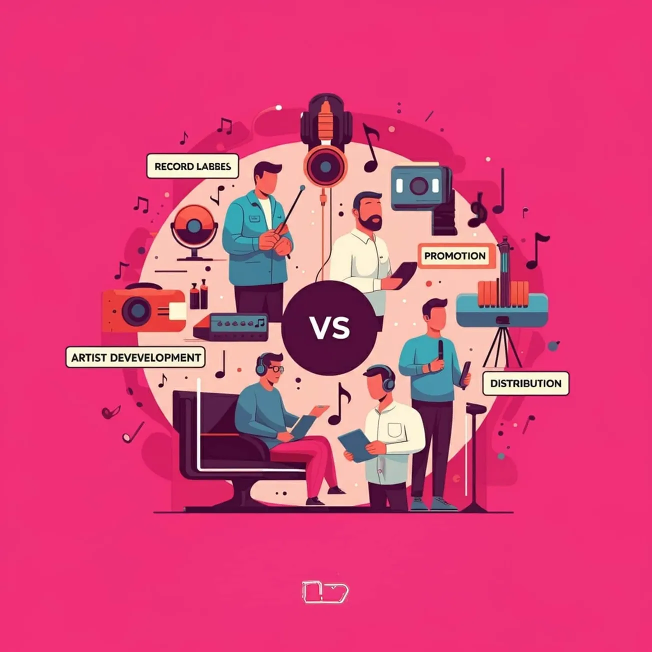 difference between labels and distribution