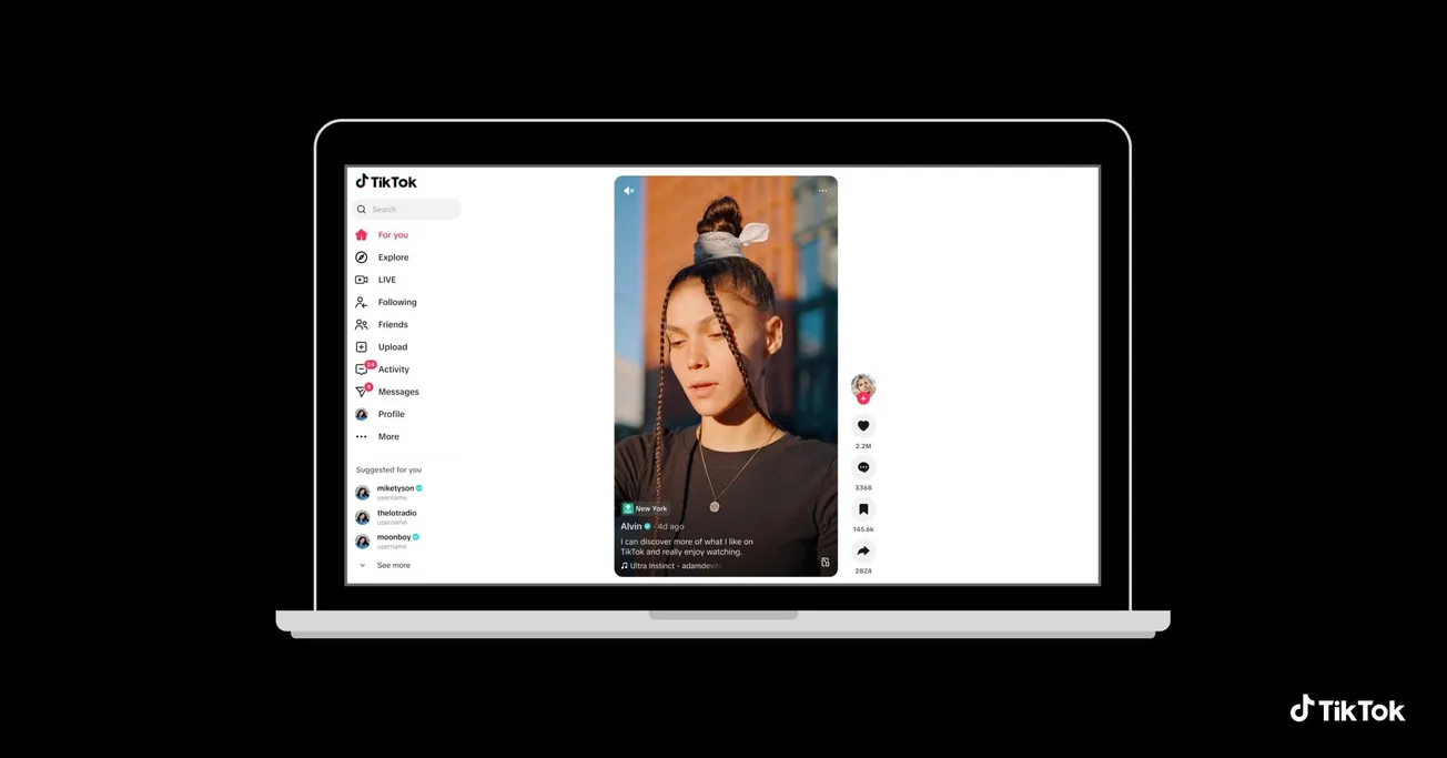 TikTok refreshes desktop app