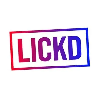 LICKD branding logo with red, purple, and blue colors on a white background, representing a digital music licensing platform.