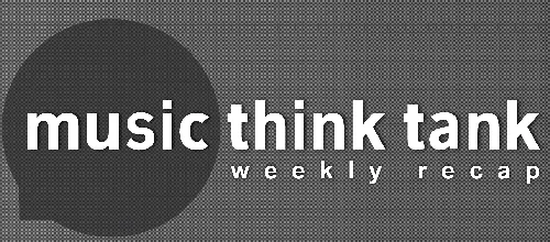 Music think tank logo representing weekly recap of music industry insights and trends, digital media, and music business news