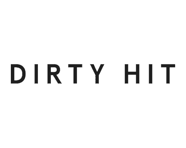 Dirty Hit record label logo on gray background.
