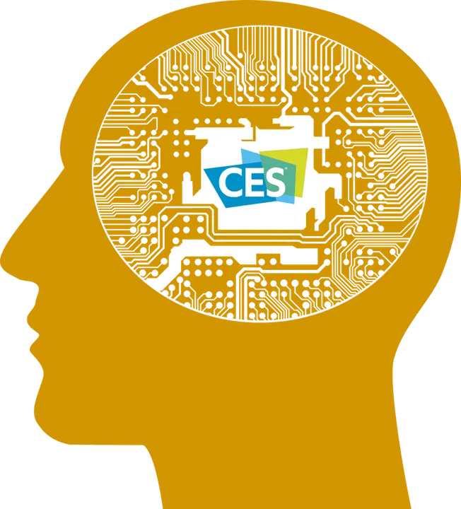 CES 2023 technology trade show innovation, electronics, and AI advancements imagery.