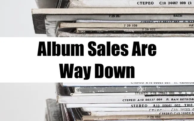 Album sales decline due to digital streaming and music industry changes, impacting artists' revenue and traditional physical