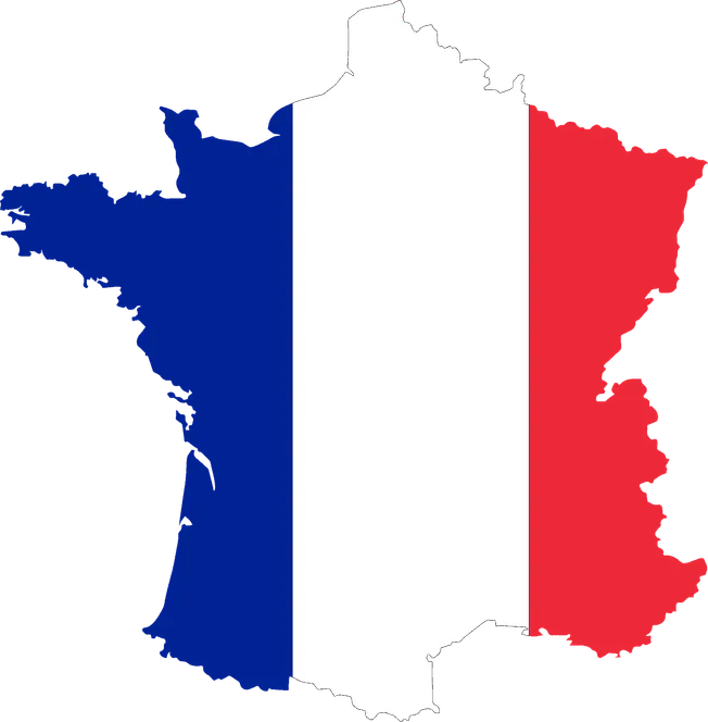 France map with national flag overlay, representing music, entertainment, and digital media industry insights from Hypebot.
