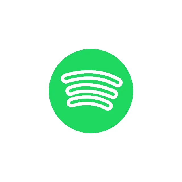 Spotify logo icon representing music streaming and digital entertainment.