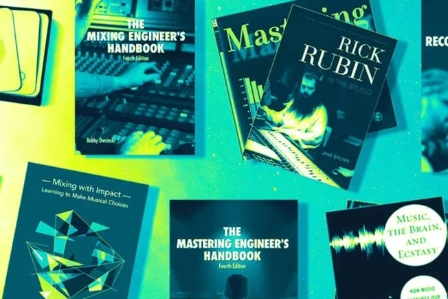 Learning about music production, sound engineering, and mixing techniques from popular books and resources on mastering engin