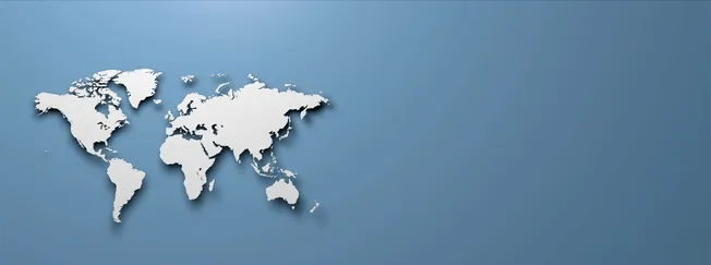 Global world map silhouette highlighting international music industry trends and digital marketing strategies for artists and