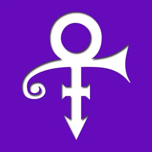 A symbol combining a circle, an anchor, and a stylized arrow in white on a purple background, representing creativity and inn