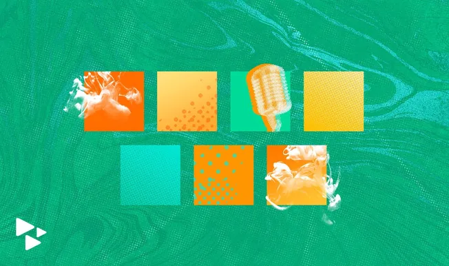 Vibrant digital art collage featuring music streaming, social media, and music industry icons for Hypebot, emphasizing music