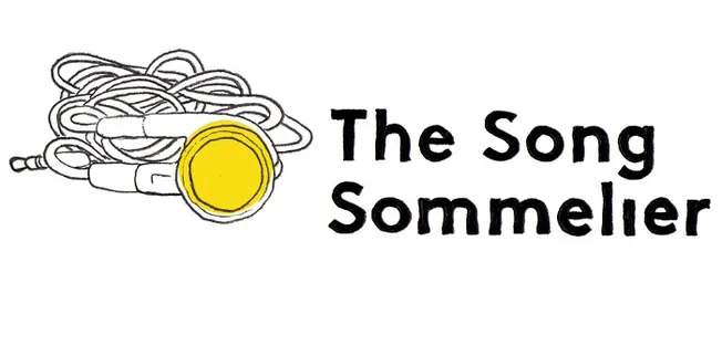 Noodle with a yellow tennis ball illustration, representing musical humor and creativity, alongside the text "The Song Sommel