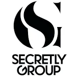 Secretly group logo in black and white, representing music industry analytics and digital media branding.