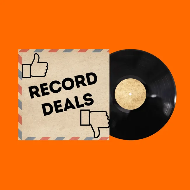 Record deals, music industry, record label negotiations, vinyl record, music business, record deal signs, music marketing, ar