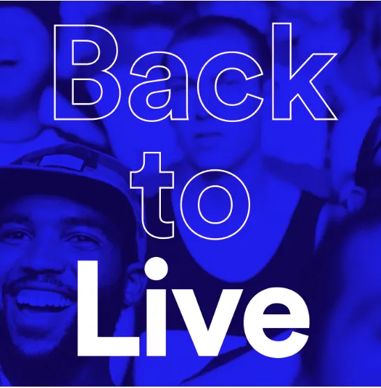 Back to live music event, connecting artists with audiences, music industry news, and digital marketing strategies for musici
