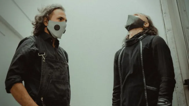 Face masks, city street, urban fashion, stylish protective masks, contemporary streetwear, COVID-19 safety gear, young adults