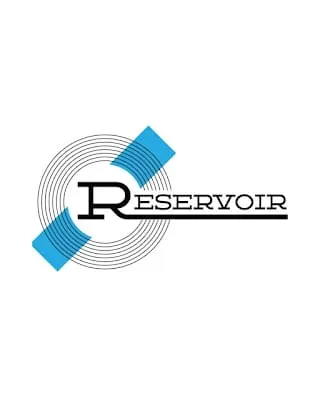 Reservoir music streaming platform logo with circular design elements and modern typography.
