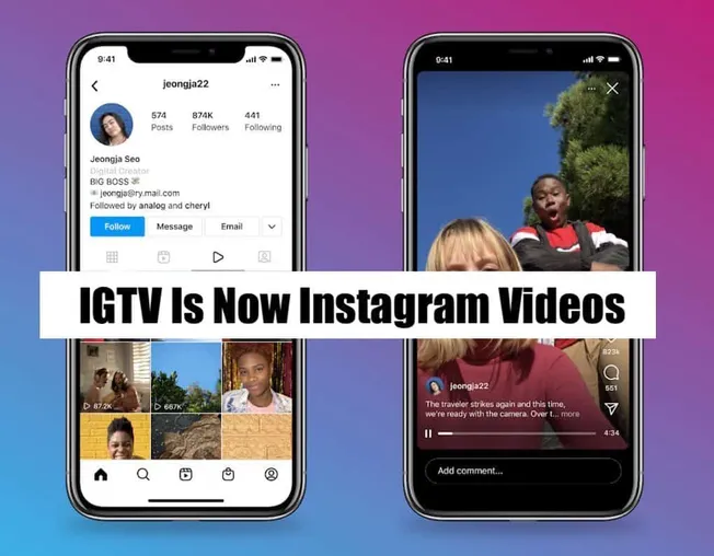 Instagram videos showcase IGTV's integration for sharing longer content, now accessible via Instagram Stories with full-scree