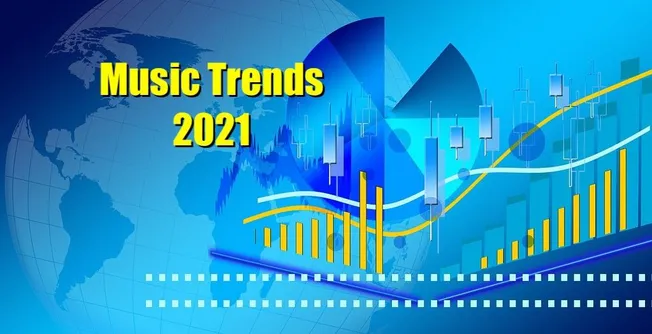Music trends 2021, music industry statistics, digital music growth, streaming popularity, global music market analysis, music