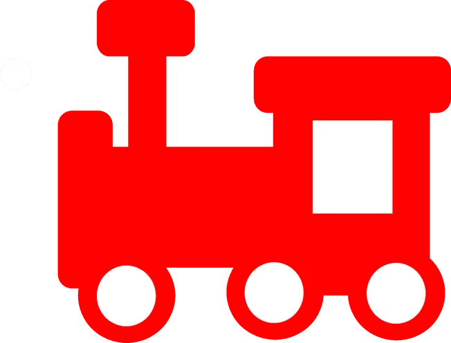 Red delivery truck icon illustration for logistics and transportation concepts.