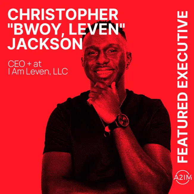 Christopher "bwoy, leven" jackson CEO keynote speaker at Hypebot industry event digital music innovation.