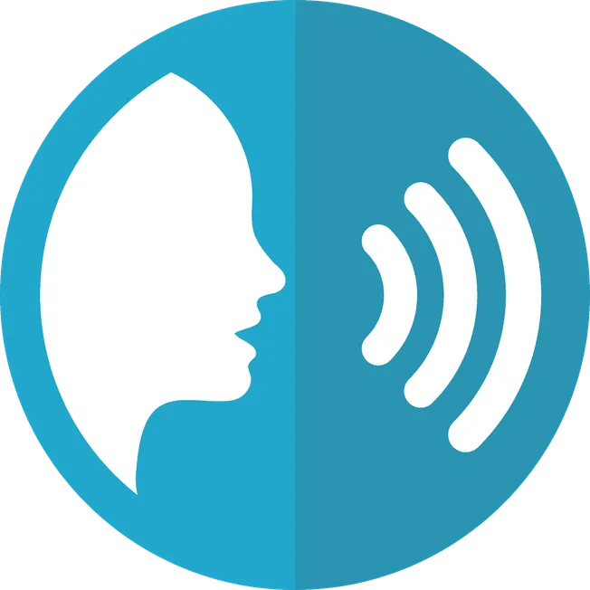 Voice communication icon representing podcasting, broadcasting, and audio content for music, radio, and streaming platforms.