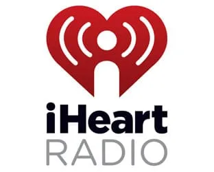 Heart-shaped radio tower icon representing iHeartRadio, music streaming, and digital radio.