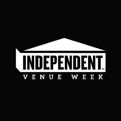 Independent Venue Week logo, promoting support for independent music venues and live entertainment across communities.