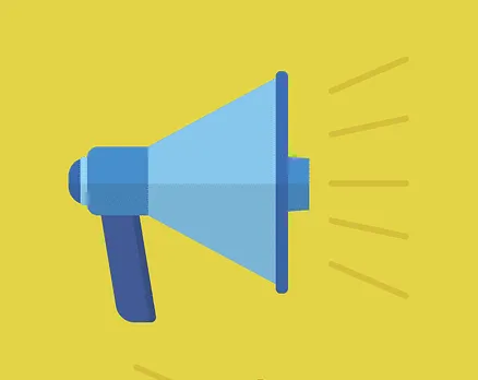 Vocal megaphone icon representing music marketing and promotion, digital communication, and social media amplification.