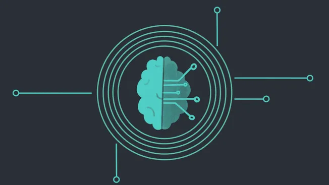 Brain-computer interface technology illustration for music industry innovation and digital signal processing.