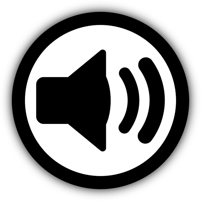 Mute icon for audio or music control on music or media platform.