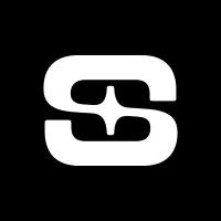 Alternative text: Modern black and white Hypebot logo featuring bold stylized "S" design for music industry branding.