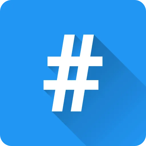 the hashtag logo