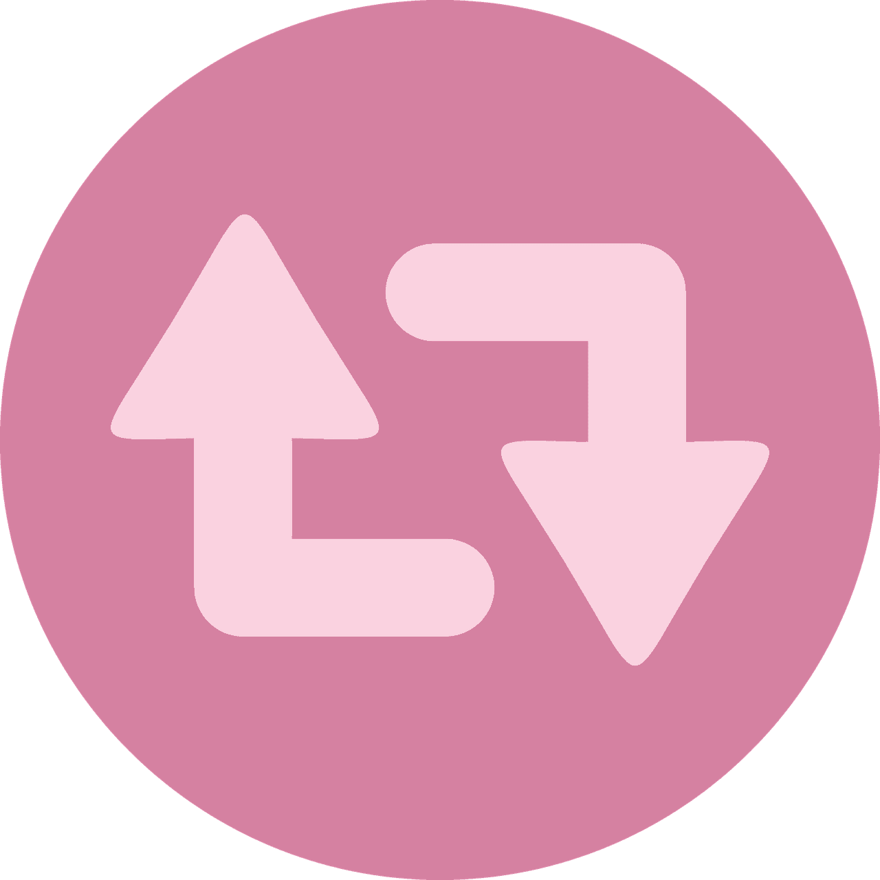 Upload and download arrows icon, multimedia transfer symbol, data sharing graphic, digital file exchange, transfer process illustration.