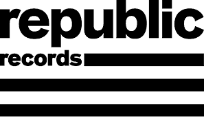 Republique Records logo showcasing a modern, sleek design representing a leading music label and entertainment company.