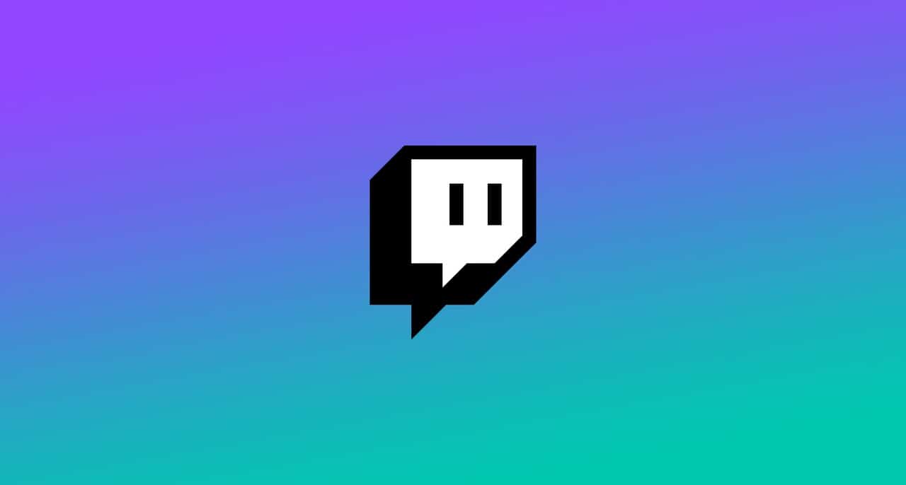 Twitch logo icon on a colorful gradient background, representing live streaming, gaming, and digital entertainment platforms.