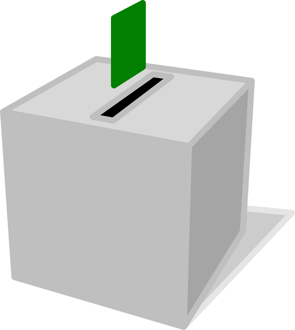 Ballot box for voting and elections, ballot paper, secure voting system, election process, democratic voting tool.