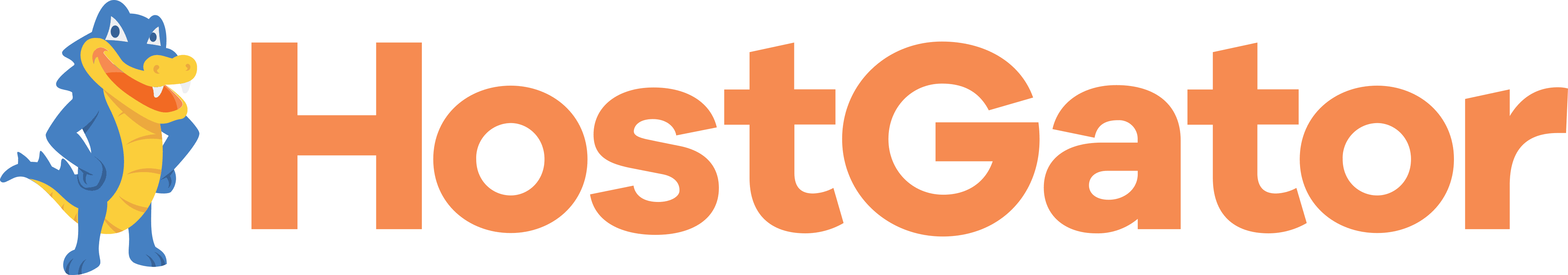 Colorful hosting logo featuring a cartoon dragon mascot with bold text representing Hypebot and digital music streaming.