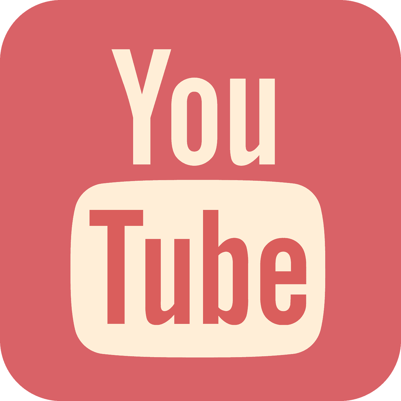 YouTube logo icon, social media platform, video sharing, popular streaming service, multimedia content, digital entertainment.
