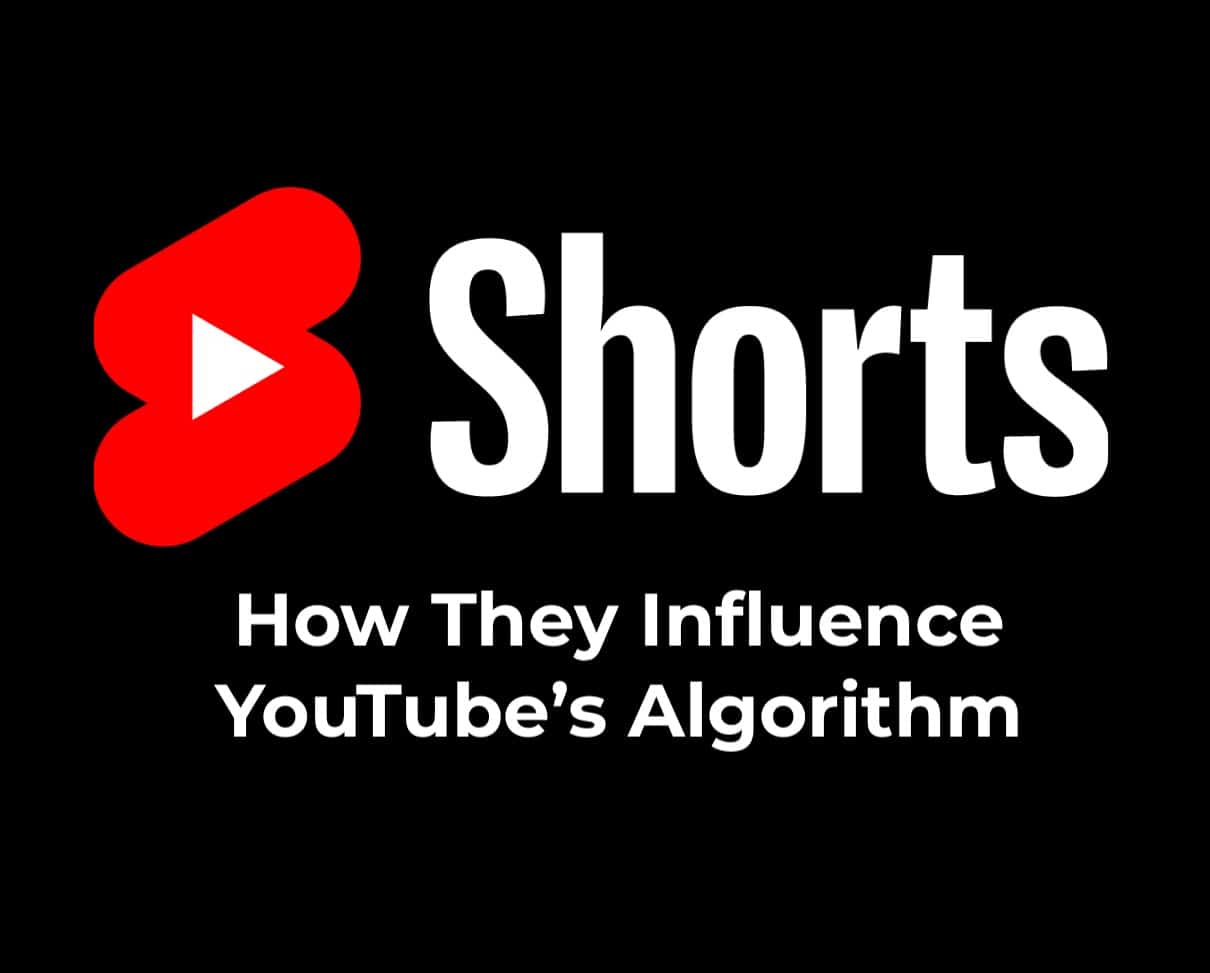 Shorts YouTube icon with a play button and text about how Shorts influence YouTube's algorithm.