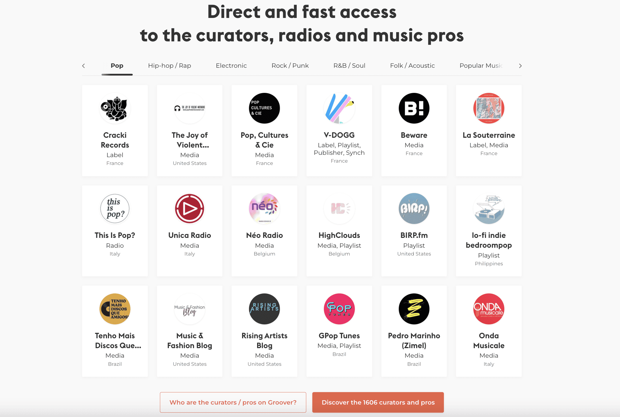 Cracki Records logo representing music labels and curated playlists for music professionals and curators.