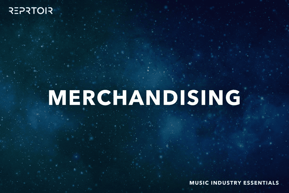 Spectacular starry sky background emphasizing merchandising and music industry essentials through vibrant, cosmic visuals for enhanced SEO relevance and engagement.
