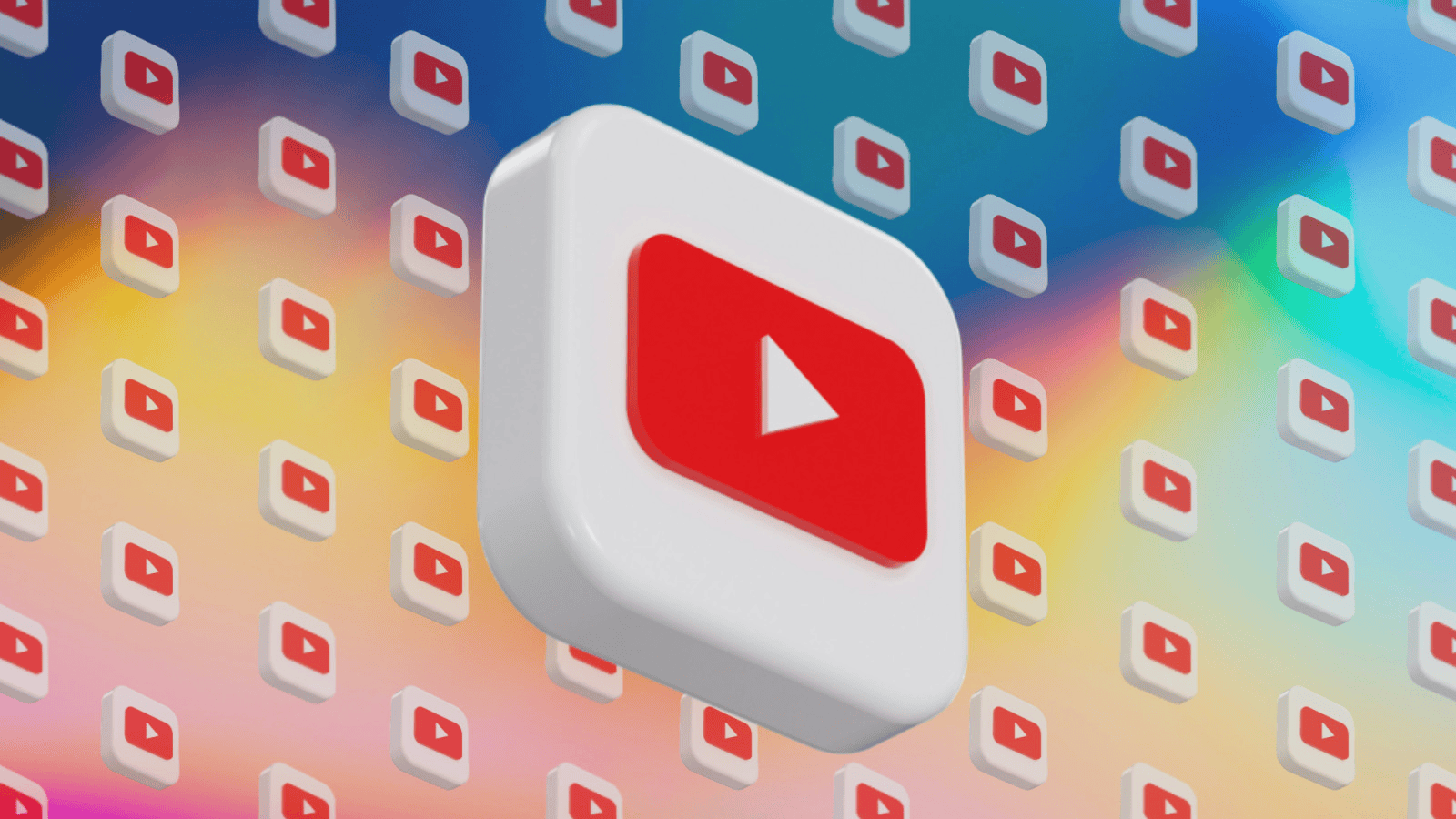 YT logo icon on colorful digital background, representing YouTube branding and online video platform, with a focus on social media, digital marketing, and content creation.
