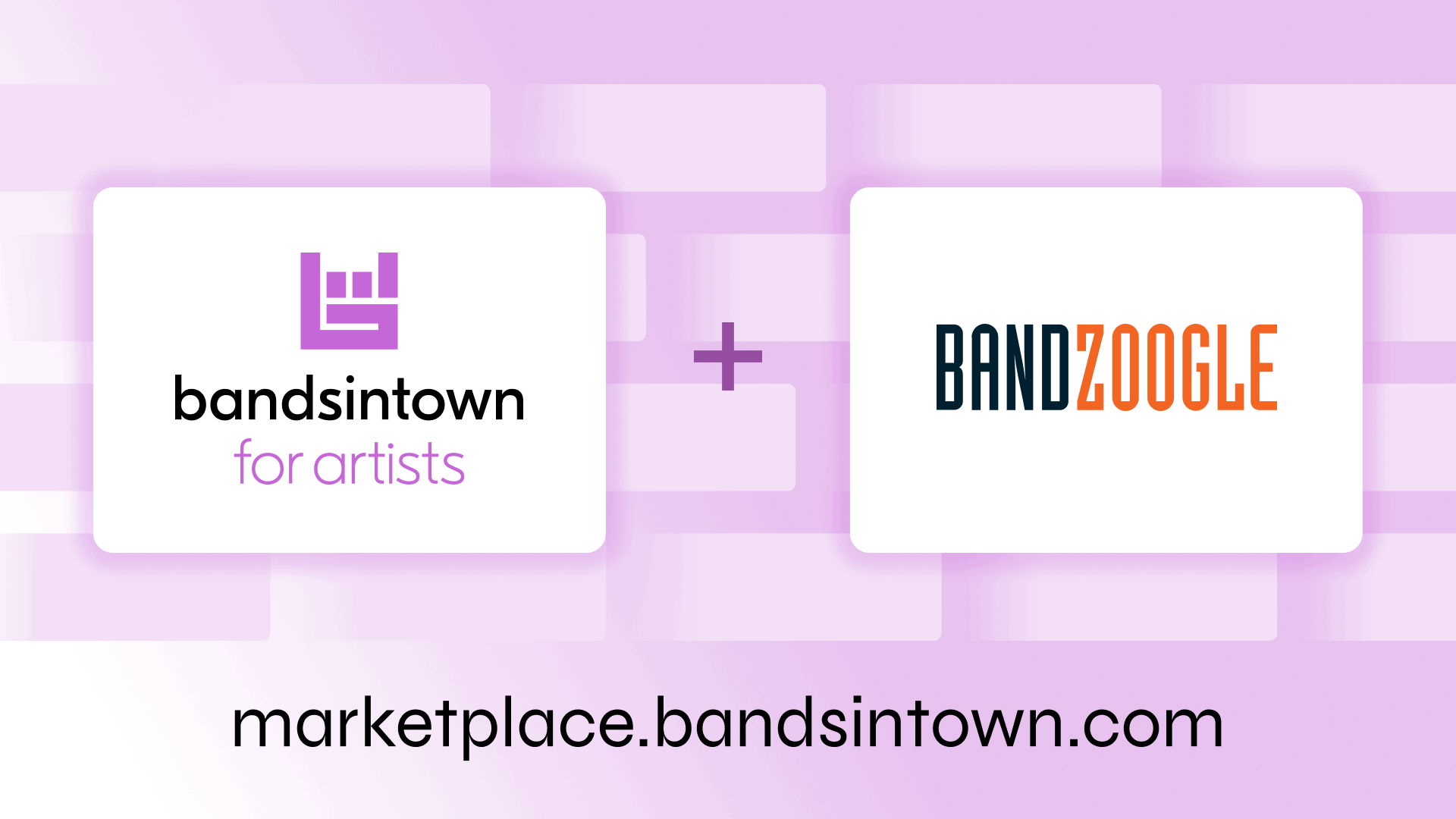 Creative collaboration between Bandsintown for Artists and BandZoogle on music artist marketing and website solutions.
