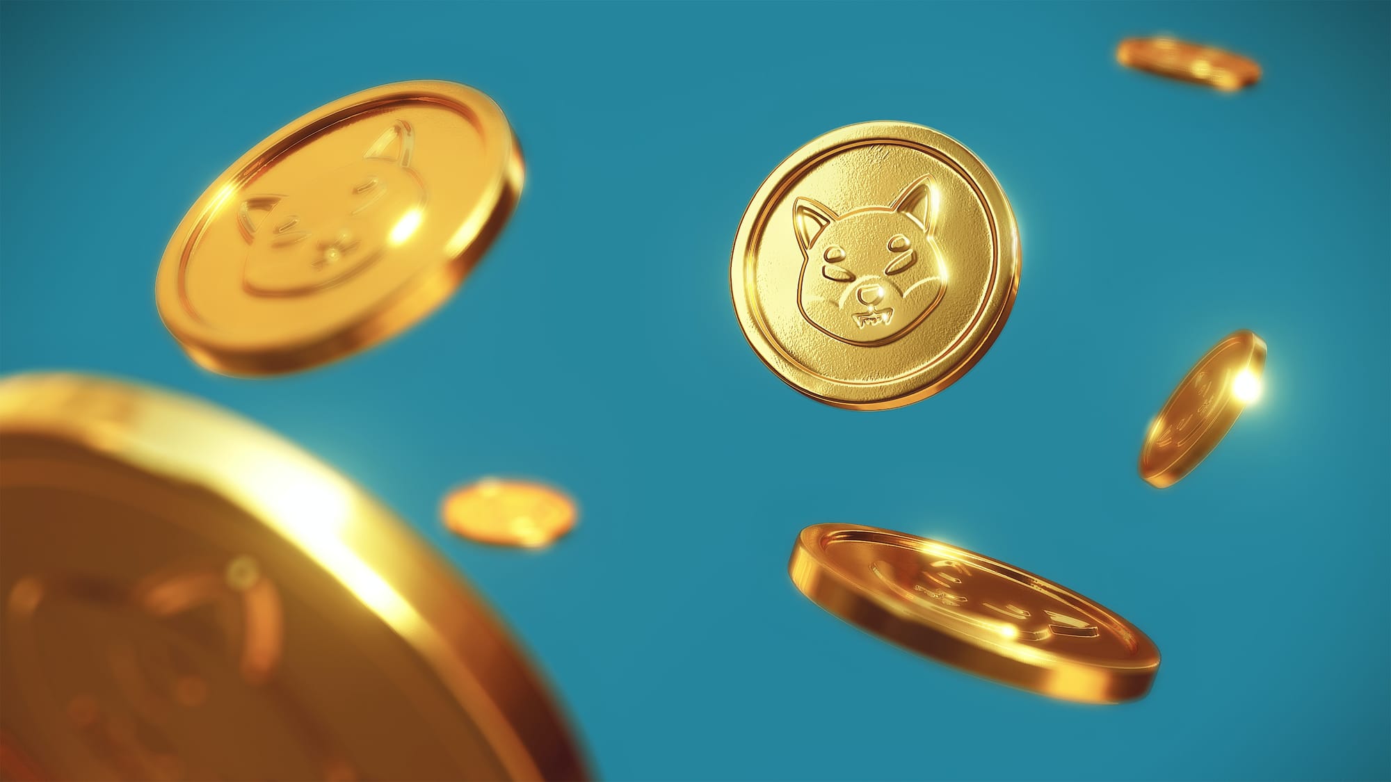 The shibu inu crypto coin as a physical gold coin 