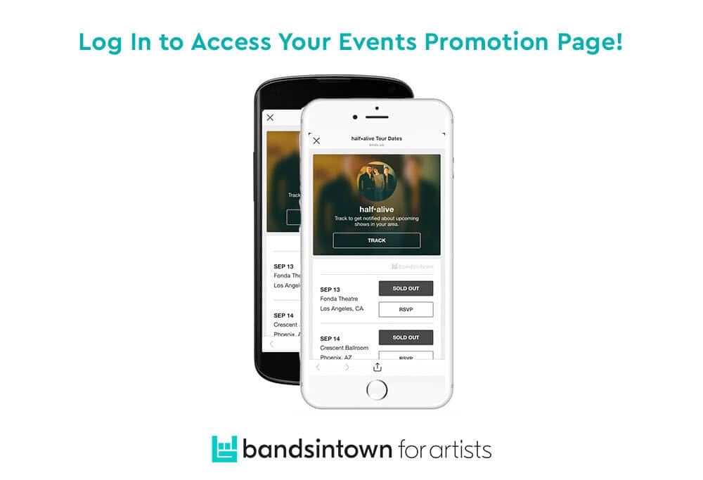 Bandsintown Events Promotion Pages