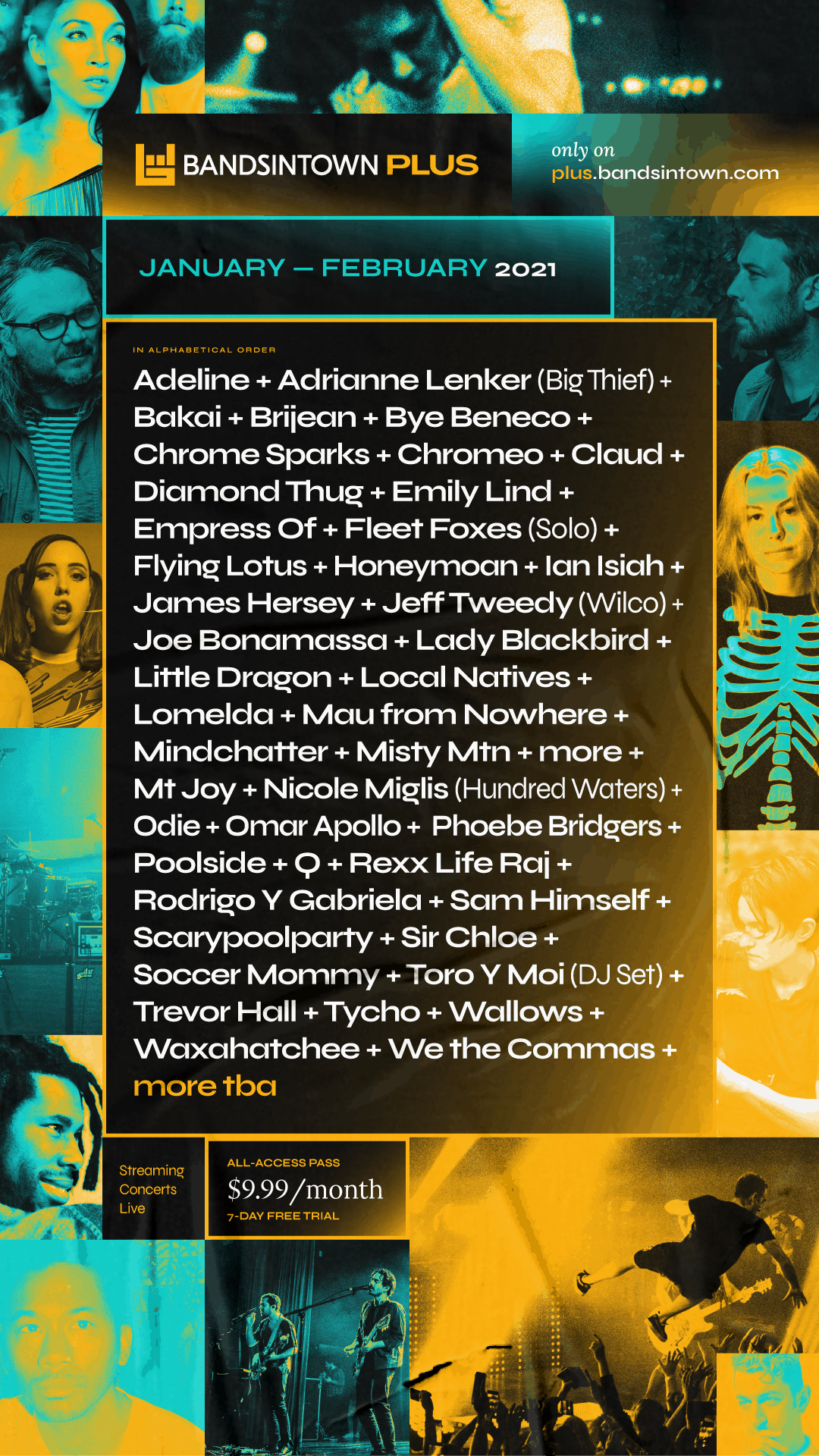 Bandsintown plus music festival lineup, live concert streaming, artists and performers schedule, music event promotion, music industry news for SEO enhancement.