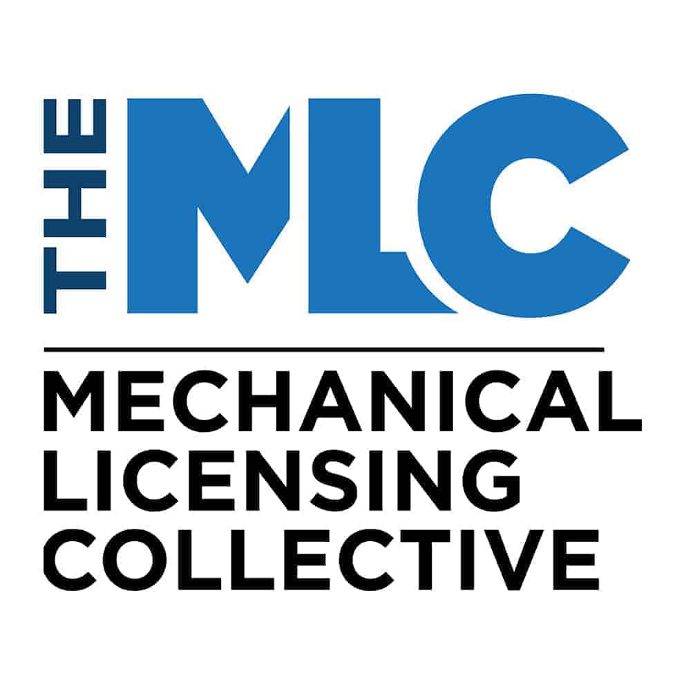 Creative industry logo for the Mechanical Licensing Collective, emphasizing music licensing, copyright, and rights management for music creators and stakeholders.