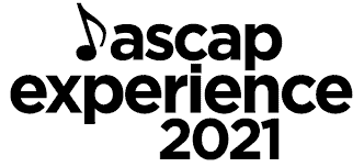 Ascap experience 2021 logo, music rights organization event branding, black and white text design, music licensing conference, industry summit, music rights management, end of year music event, Hypebot coverage.