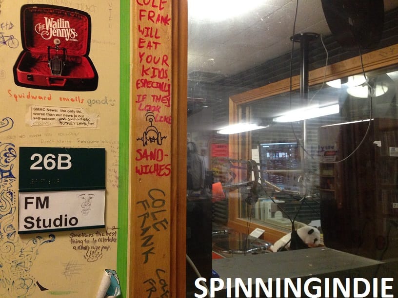 Outside the KRLX studio. Photo: J. Waits